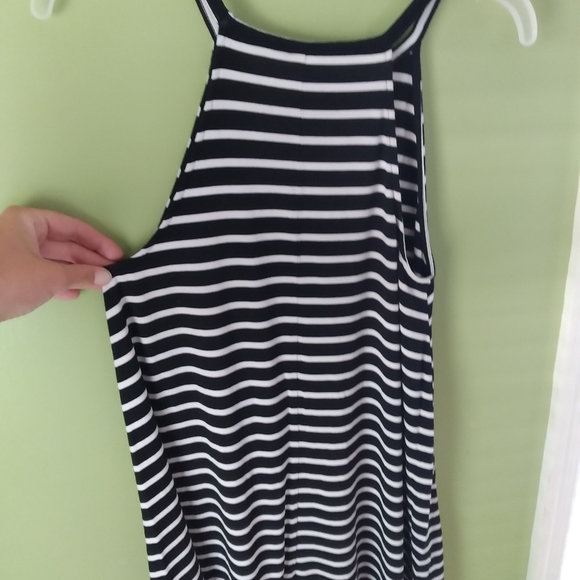 Black and White Old Navy Tank Swing Dress sz XS Petite - Picture 2 of 3